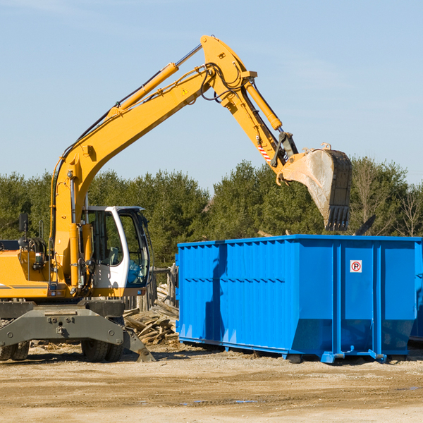 are there any restrictions on where a residential dumpster can be placed in Hancock County